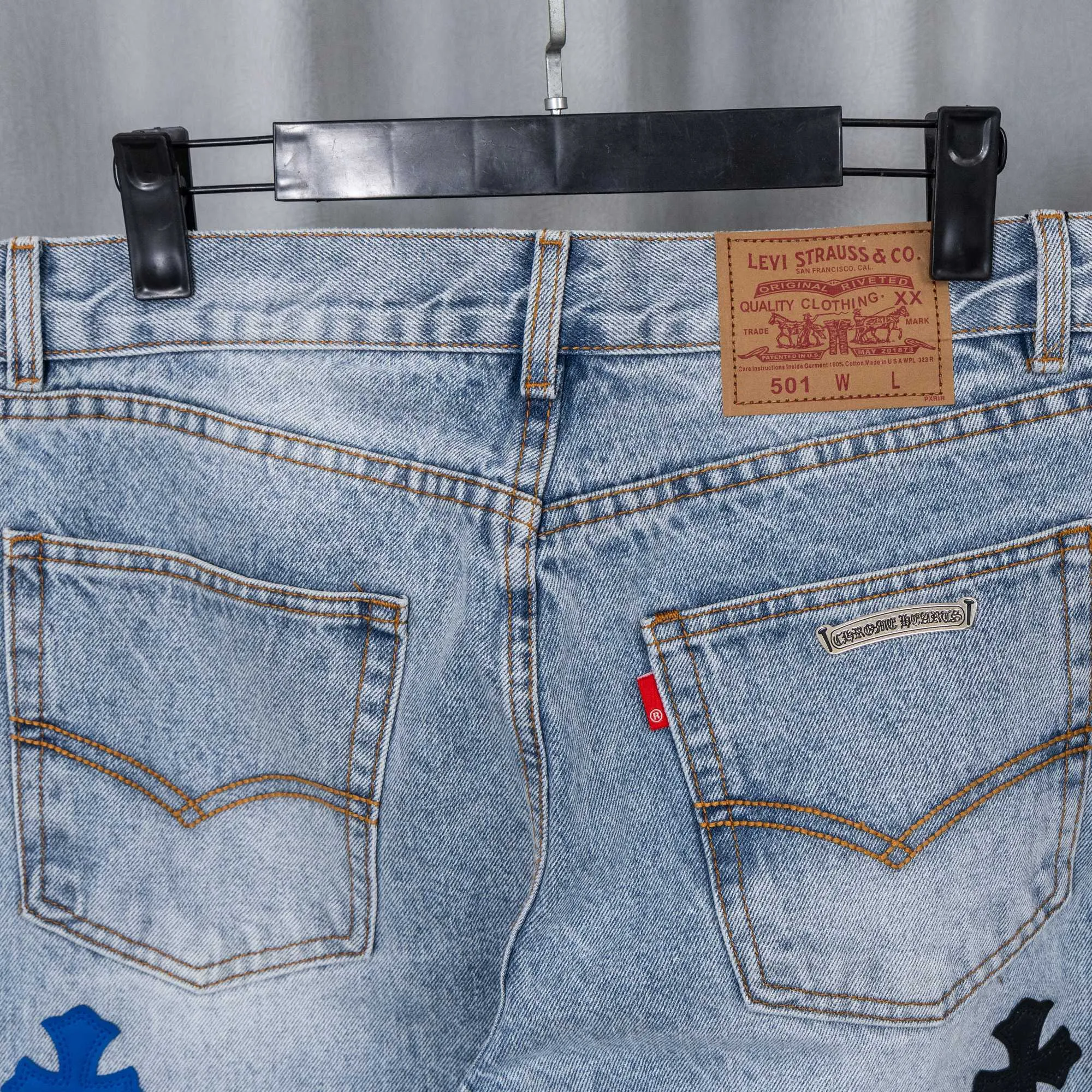 （ ） 155 vintage levis remake remake remake remake #CHROME HEARTS Same Style